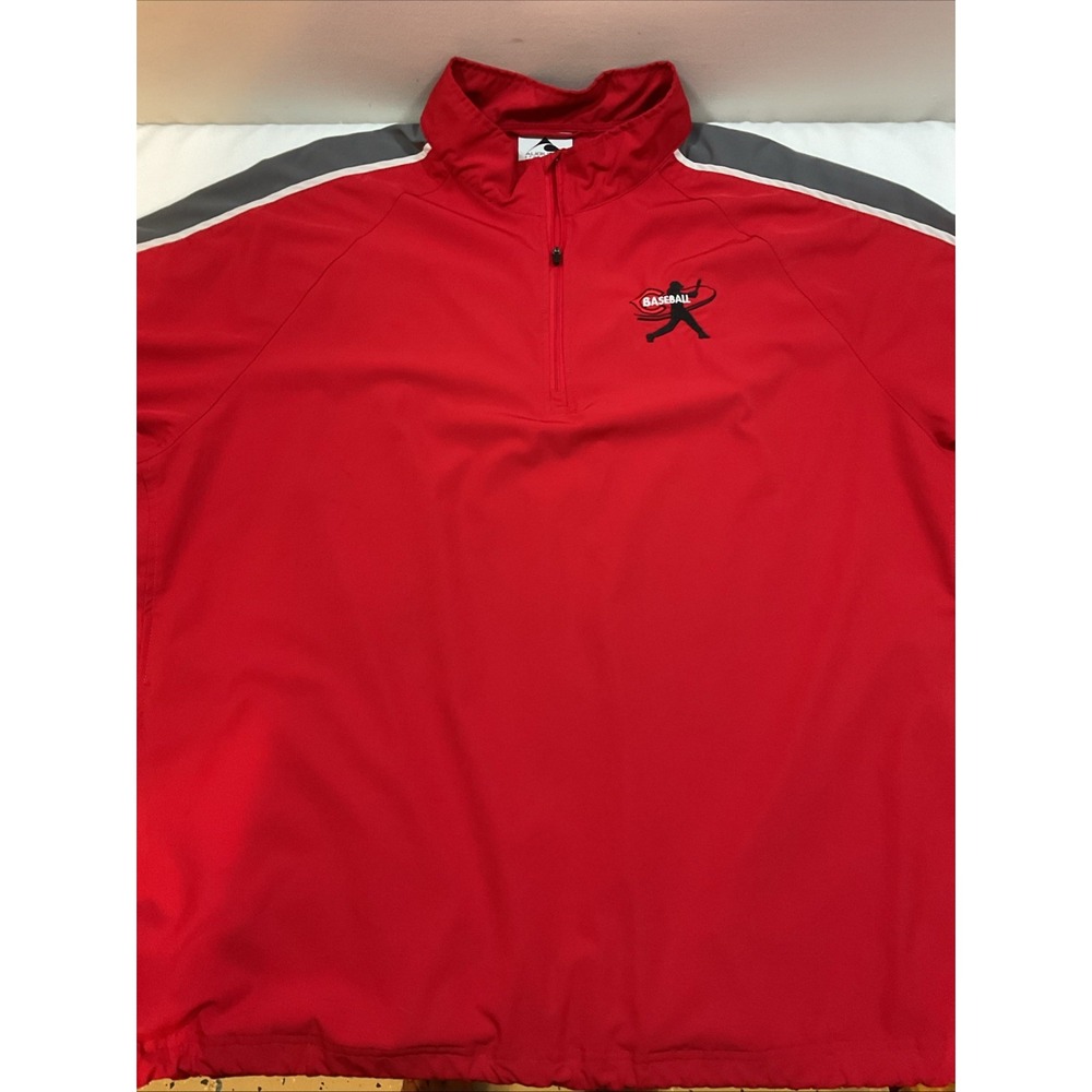 Augusta Windbreaker Baseball Shirt Short‎ Sleeve 2XL